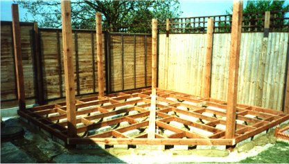 Timber decking project