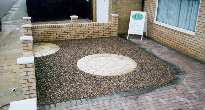 Completed patio